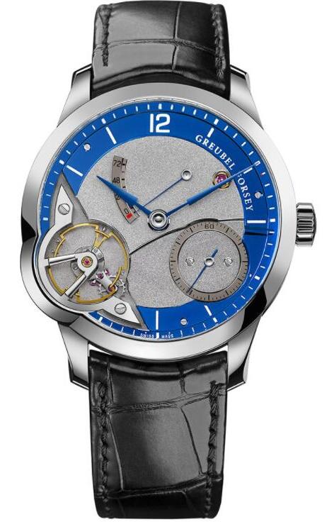 Replica Greubel Forsey Watch Balancier Steel Blue Men